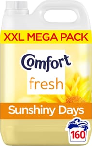 Comfort Fresh Sunshiny Days Fabric Conditioner - 160 Washes - 4.8L