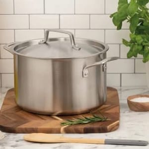 Gourmet 24cm Stainless Steel Stockpot with Lid