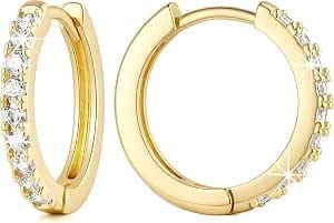 9ct Gold Hoop Earrings - 18mm