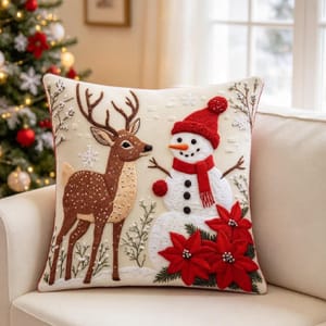 3D Christmas Cushion Cover - 45cm - Santa Claus