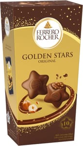 Ferrero Golden Stars Milk Chocolate Hazelnut, 10 Chocolates (115g)