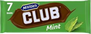 McVitie's Club Mint Biscuit Bars 161 G, 7 Bars - £0.95 S&S