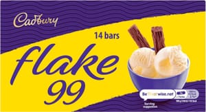 14 X 8.25g Cadbury Flake 99 Chocolate Bars (£1.88/£1.68 S&S)