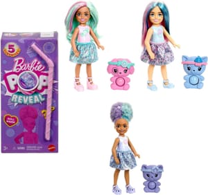 Barbie Chelsea Pop Reveal Doll Set with 5 Surprises