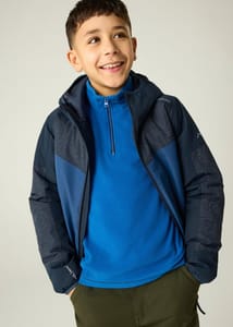 Regatta Navy Illuma Reflective Isotex Waterproof Jacket (3-13 Years) 9-10 Yrs
