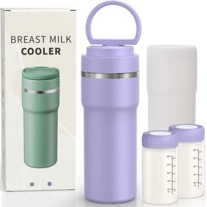 Xaproo 400ml Portable Breast Milk Cooler, 24h Ice-Free Cooling