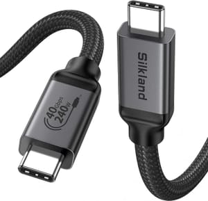 Silkland USB4 Cable for Thunderbolt 4, Certified, 1m