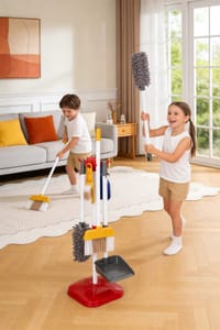 Pretend Play Cleaning Toy Set for Kids - 18-Piece Multi-Colour