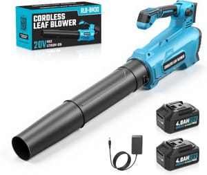 20V Cordless Leaf Blower, Dual 4.0Ah Batteries, 260km/h 450CFM