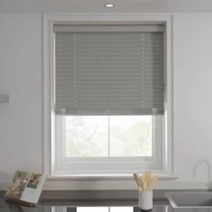 Swish Grey 50mm Made-to-Order Faux Wood Blinds