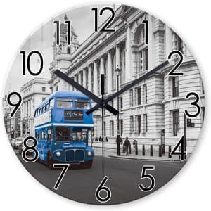 Constantplanet 14-Inch London Glass Wall Clock