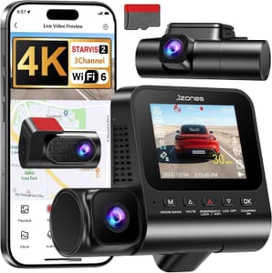 3-Channel 4K Dash Cam with STARVIS 2 Night Vision HDR
