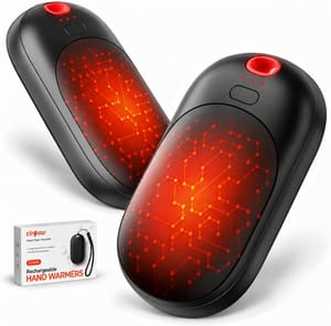 Rechargeable Hand Warmers 2-Pack, 2-in-1 Electric