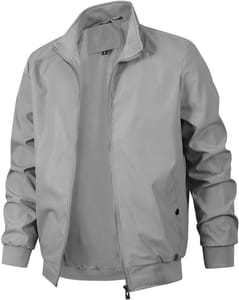 KUDMOL Men's Zip-up Windbreaker Lightweight Casual Jacket
