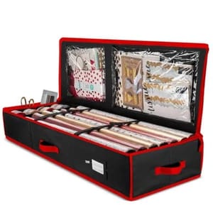 Premium Christmas Wrapping Paper Storage Bag - 24 Roll Organiser