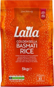 DEAL STACK - Laila Golden Sella Basmati Rice Long Grain 5kg - £5.35 S&S