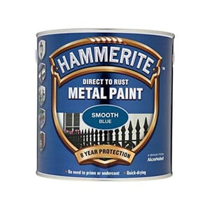 Hammerite Direct to Rust Metal Paint Smooth Blue Finish 750ml