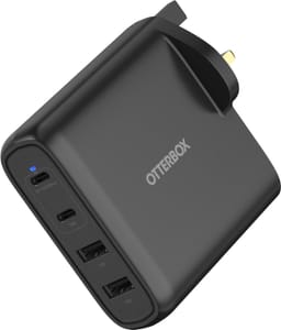 OtterBox 100W USB-C PD GaN 4-Port Wall Charger, Black