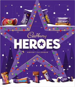 Cadbury Heroes Premium Advent Calendar, 24 Mini Milk Chocolates, 230g
