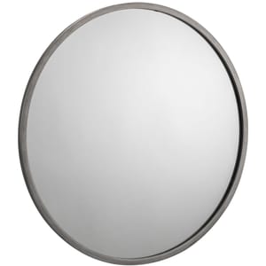 Julian Bowen Octave Pewter round Wall Mirror