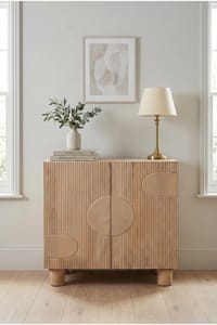 IH Design Ajmer Solid Wooden Small Sideboard - Brown