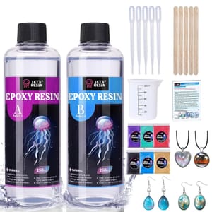 Let's Resin 500ml Epoxy Kit with Mica Powder - £9.44 S&S Voucher