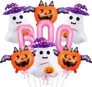 Halloween Foil Balloons for Birthday Party Decorations for Kids