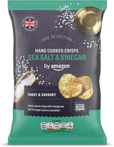 Amazon Hand Cooked Sea Salt & Vinegar Crisps 150g - £1.15 S&S