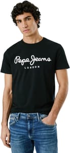 Pepe Jeans Original Stretch Slim Fit T-Shirt - Black (Size L)
