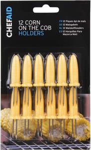 Chef Aid Corn Cob Forks, Stainless Steel, Pack of 12