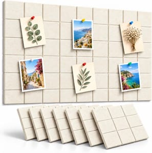 Uoisaiko Felt Pin Board 6-Pack - 30 X 30cm
