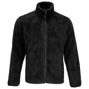 SOLS Finch Fluffy Jacket - Black