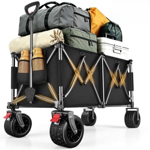 164L Festival Trolley Heavy-Duty Folding Wagon Cart