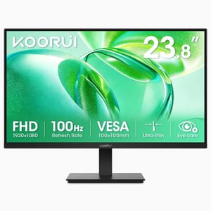 KOORUI 24-Inch Monitor FHD 100Hz VESA 100x100mm Eye Care