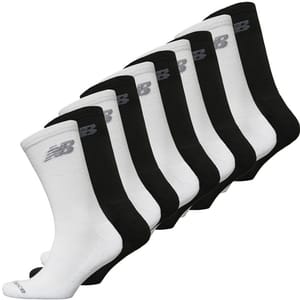 New Balance Ten Pack Cushioned Crew Socks - Black/White