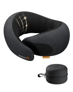 ProtoArc Memory Foam Travel Neck Pillow, 360 Support, Black