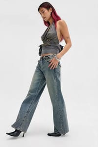 True Religion Bobby mid Rise Baggy Jeans