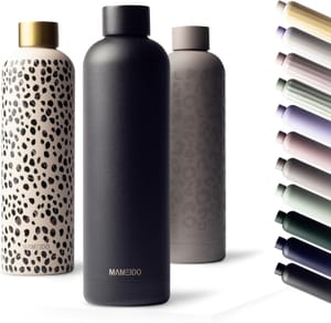 MAMEIDO Insulated Water Bottle 1 L Rich Black