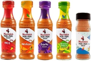 Nando's Peri-Peri Salt & 5 Sauces 125g Pack 6