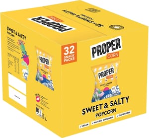 PROPER Sweet Salty Popcorn with Sea Salt Demerara Sugar