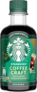 STARBUCKS Rich Black Iced Coffee Concentrate 260ml - £1.99 S&S