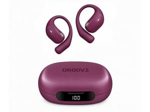 Groovz Ultra Open Ear True Wireless Headphones w/Magnetic Charging Case