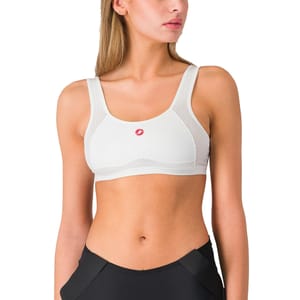 Castelli Rosso Corsa Bra White