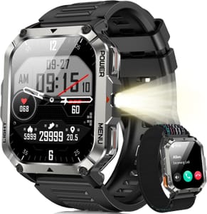 Blackview Military Smartwatch for Men: 100-Day Battery, IP68