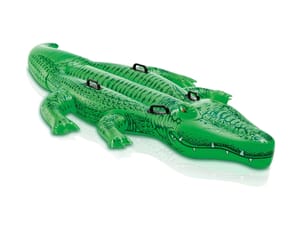 Intex Giant Gator Inflatable Ride-on Alligator (Black) with Four Handles