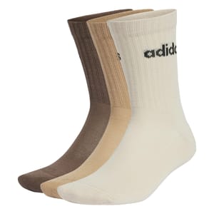 Adidas Unisex Kids Linear Cushioned Crew Socks, 3 Pairs, 5-6Y