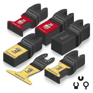 55-Piece Titanium Multi-Tool Blades with Japanese Tooth & HCS
