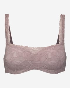 Triumph Beige Floral Lace Balconette Bra