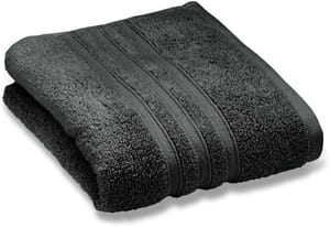 Catherine Lansfield Zero Twist Cotton Hand Towel Charcoal Grey 50x85cm