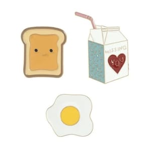 Toast and Milk Pins 3 Pack